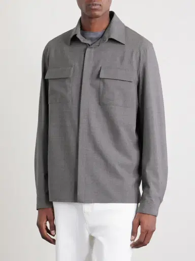 HERNO Wool-Blend Overshirt - Men | Thumbnail 3