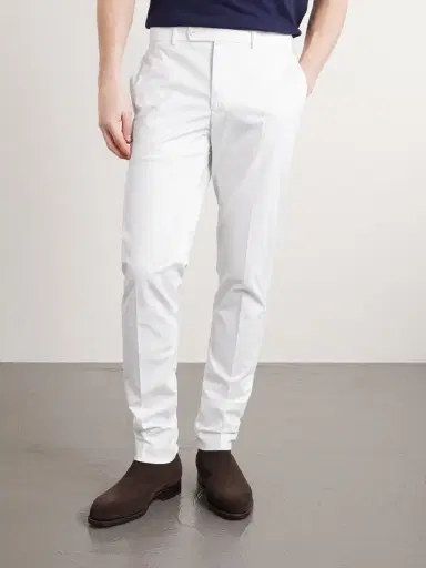 Slowear Tapered Stretch-Cotton Trousers - Men | Thumbnail 3 Slowear Tapered Stretch-Cotton Trousers - Men | Thumbnail 3