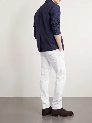Slowear Tapered Stretch-Cotton Trousers - Men | Thumbnail 4 Slowear Tapered Stretch-Cotton Trousers - Men | Thumbnail 4