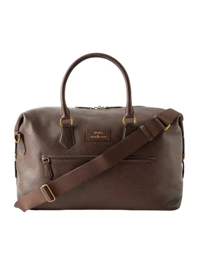 Pebble-Grain Leather Duffle Bag - Men