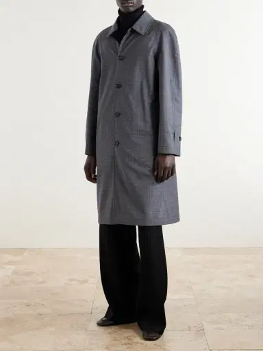 Burberry Prince of Wales Checked Virgin Wool Car Coat - Men | Thumbnail 3