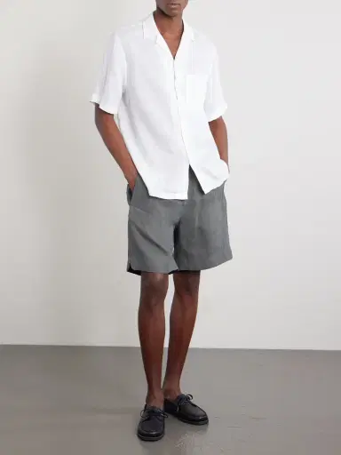 ELEVENTY Straight-Leg Linen Shorts - Men | Thumbnail 2 ELEVENTY Straight-Leg Linen Shorts - Men | Thumbnail 2