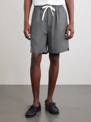 ELEVENTY Straight-Leg Linen Shorts - Men | Thumbnail 3 ELEVENTY Straight-Leg Linen Shorts - Men | Thumbnail 3