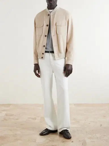 Slowear Suede Bomber Jacket - Men | Thumbnail 2