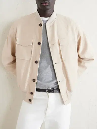 Slowear Suede Bomber Jacket - Men | Thumbnail 5