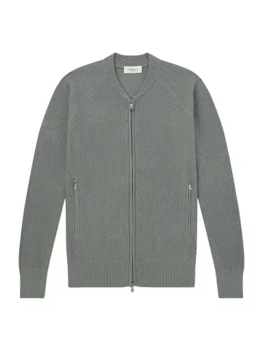 PIACENZA 1733 Slim-Fit Honeycomb-Knit Cotton Bomber Jacket - Men | Thumbnail 1
