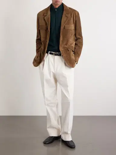 PIACENZA 1733 Slim-Fit Virgin Wool Zip-Up Cardigan - Men | Thumbnail 2
