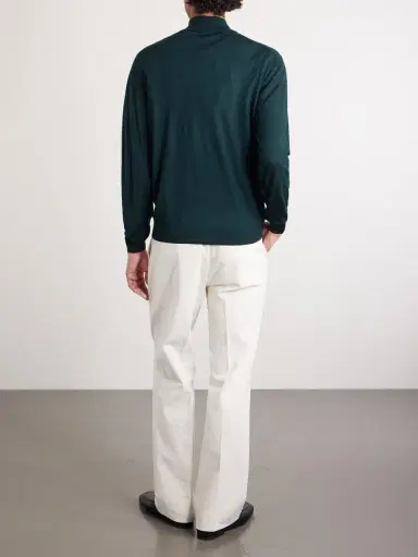 PIACENZA 1733 Slim-Fit Virgin Wool Zip-Up Cardigan - Men | Thumbnail 4