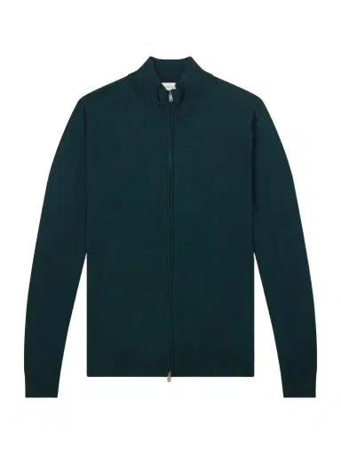 PIACENZA 1733 Slim-Fit Virgin Wool Zip-Up Cardigan - Men | Thumbnail 1