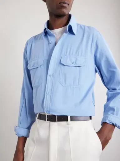 Tom Ford Cotton and Silk-Blend Shirt - Men | Thumbnail 6