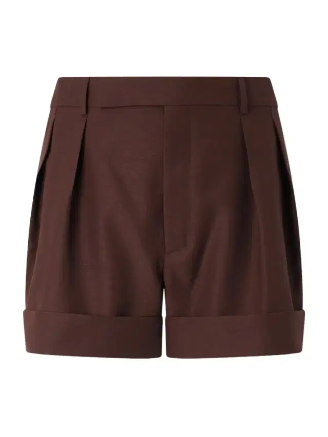 Straight-Leg Pleated Wool and Mohair-Blend Shorts - Men Straight-Leg Pleated Wool and Mohair-Blend Shorts - Men