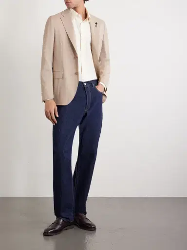 Lardini Cotton and Silk-Blend Shirt - Men | Thumbnail 2 Lardini Cotton and Silk-Blend Shirt - Men | Thumbnail 2