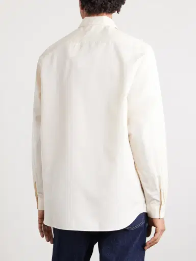 Lardini Cotton and Silk-Blend Shirt - Men | Thumbnail 4 Lardini Cotton and Silk-Blend Shirt - Men | Thumbnail 4