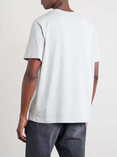 A.P.C. Logo-Embroidered Cotton-Jersey T-Shirt - Men | Thumbnail 4