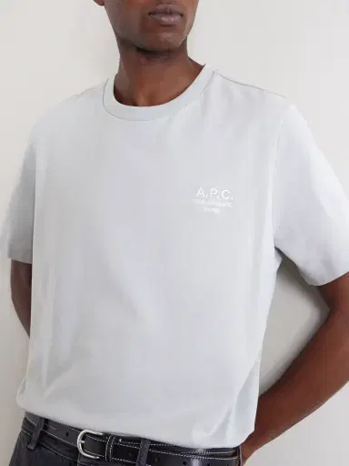 A.P.C. Logo-Embroidered Cotton-Jersey T-Shirt - Men | Thumbnail 6