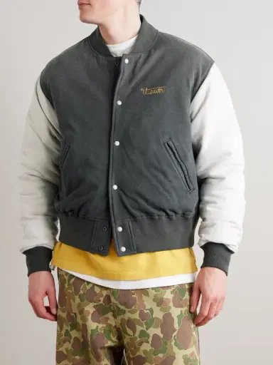 Visvim Varsity Era Embroidered Padded Cotton Down Jacket - Men | Thumbnail 3