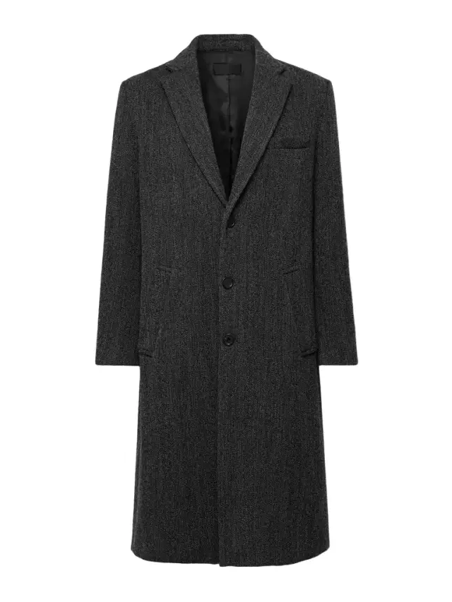 Eros Herringbone Coat - Men