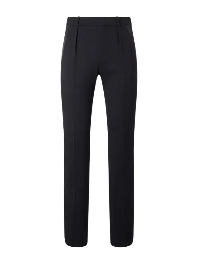 Slim-Fit Satin-Trimmed Grain De Poudre Wool Tuxedo Trousers - Men