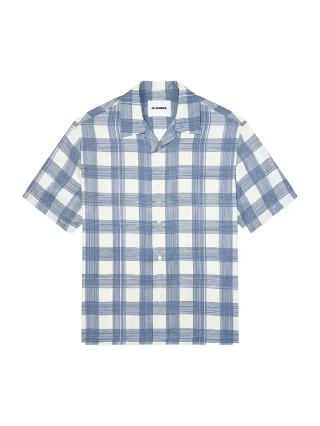 Jil Sander Camp-Collar Checked Poplin Shirt - Men