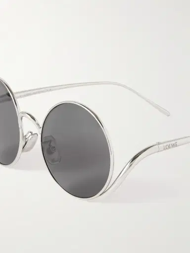 Loewe Round-frame Silver-tone Sunglasses | Thumbnail 3 Loewe Round-frame Silver-tone Sunglasses | Thumbnail 3