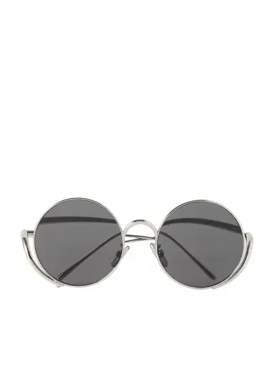 Loewe Round-frame Silver-tone Sunglasses | Thumbnail 1 Loewe Round-frame Silver-tone Sunglasses | Thumbnail 1