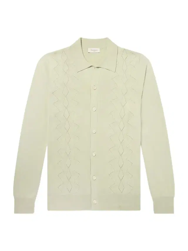 PIACENZA 1733 Pointelle-Knit Silk and Cotton-Blend Cardigan - Men