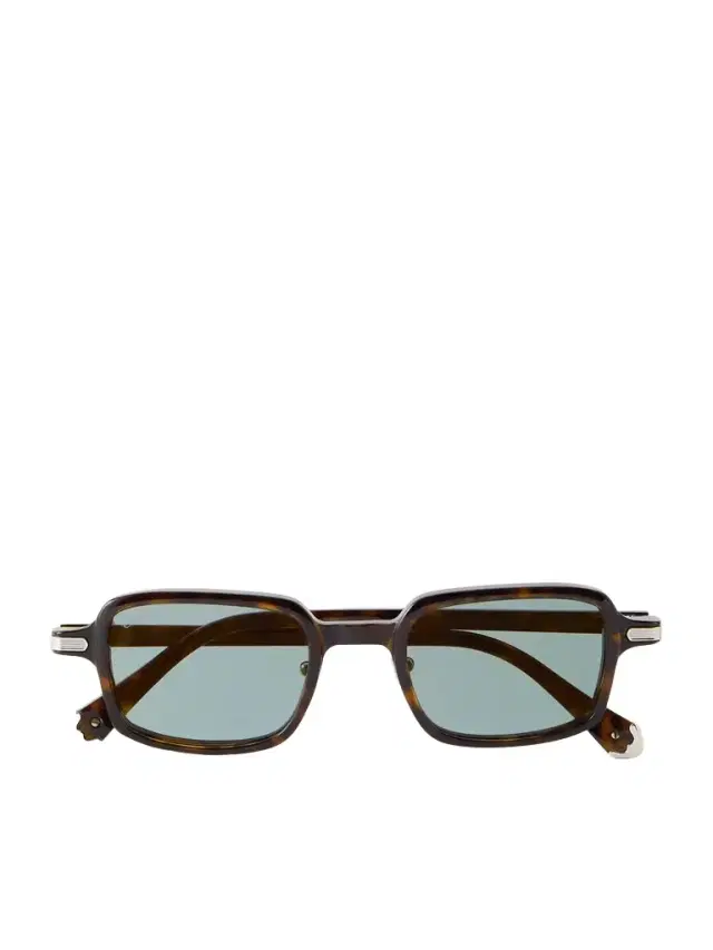 Cartier Eyewear Godron Square-Frame Tortoiseshell Acetate Sunglasses - Men