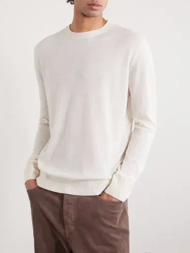 PIACENZA 1733 Mulberry Silk and Cashmere-Blend Sweater - Men | Thumbnail 3