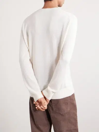 PIACENZA 1733 Mulberry Silk and Cashmere-Blend Sweater - Men | Thumbnail 4