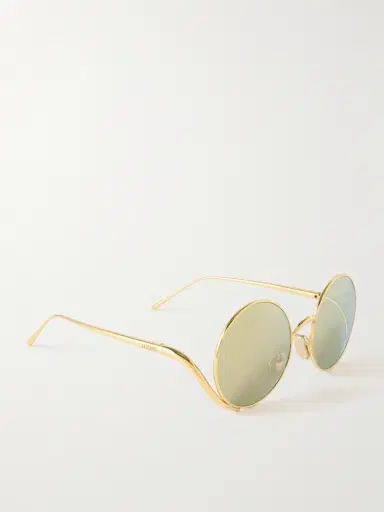 Loewe Signature Round Gold-Tone Sunglasses - Men | Thumbnail 4 Loewe Signature Round Gold-Tone Sunglasses - Men | Thumbnail 4