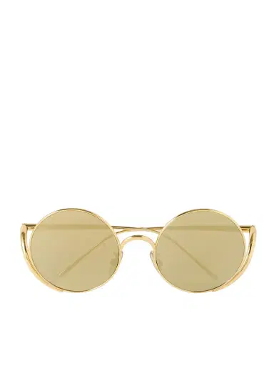 Loewe Signature Round Gold-Tone Sunglasses - Men | Thumbnail 1 Loewe Signature Round Gold-Tone Sunglasses - Men | Thumbnail 1