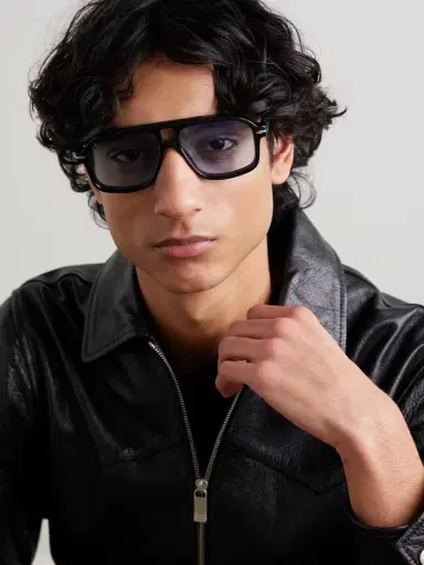 Jacques Marie Mage Elkhart Aviator-Style Acetate Sunglasses - Men | Thumbnail 2