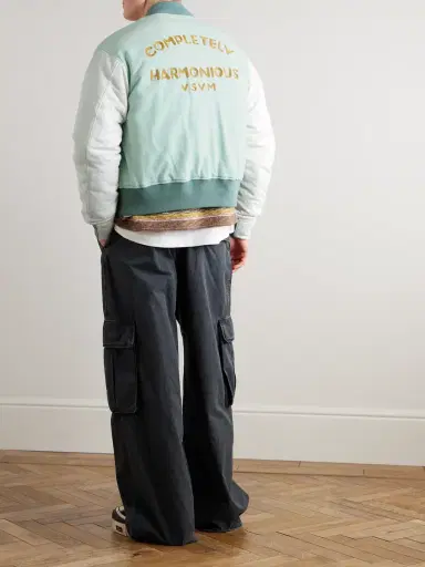 Visvim Varsity Era Embroidered Padded Cotton Down Jacket - Men | Thumbnail 2