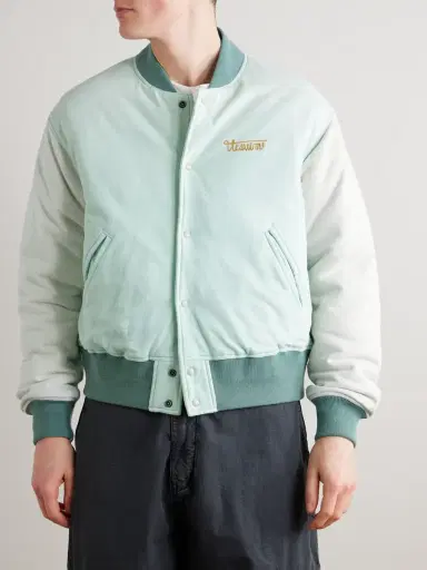 Visvim Varsity Era Embroidered Padded Cotton Down Jacket - Men | Thumbnail 3