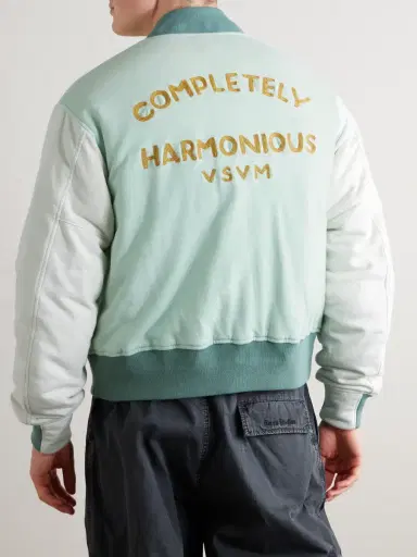 Visvim Varsity Era Embroidered Padded Cotton Down Jacket - Men | Thumbnail 4