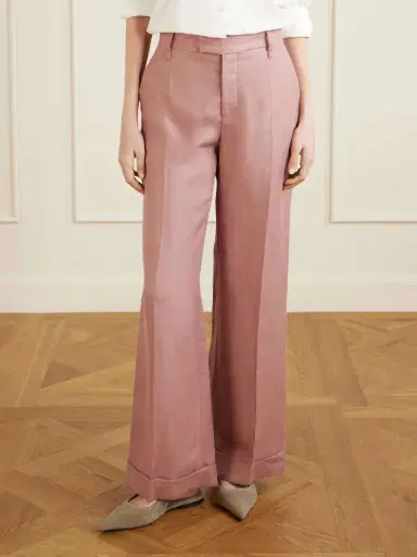 Brunello Cucinelli Linen Wide-leg Pants | Thumbnail 3 Brunello Cucinelli Linen Wide-leg Pants | Thumbnail 3