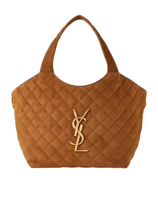 Icare Medium Matelassé Suede Tote