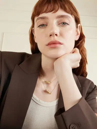 Marie Lichtenberg Micro Coco Locket 18-karat Gold Emerald Necklace | Thumbnail 5