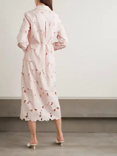 Erdem Cutout Embroidered Poplin Midi Dress | Thumbnail 3 Erdem Cutout Embroidered Poplin Midi Dress | Thumbnail 3