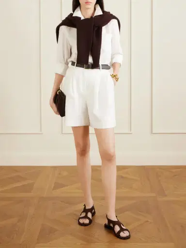 Manolo Blahnik Rufina Leather-trimmed Suede Sandals | Thumbnail 4 Manolo Blahnik Rufina Leather-trimmed Suede Sandals | Thumbnail 4