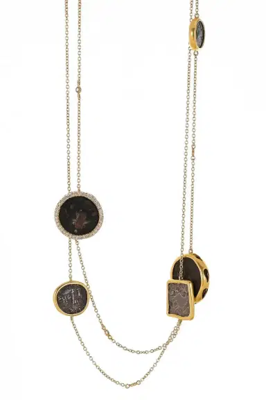 Coomi Diamond Antiquity Coin Necklace | Thumbnail 1