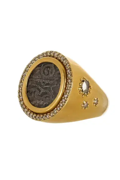 Coomi Diamond Antiquity Coin Ring | Thumbnail 5