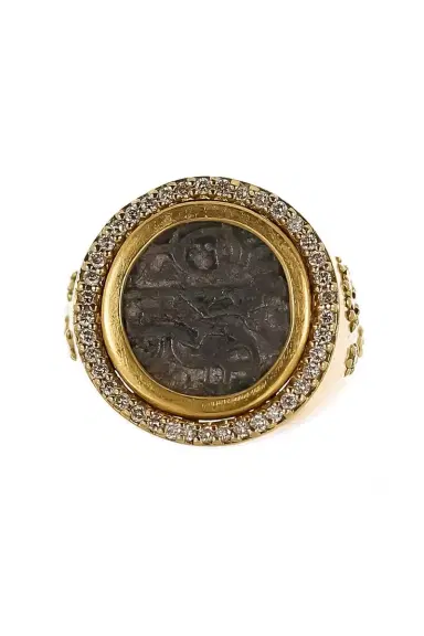 Coomi Diamond Antiquity Coin Ring | Thumbnail 1