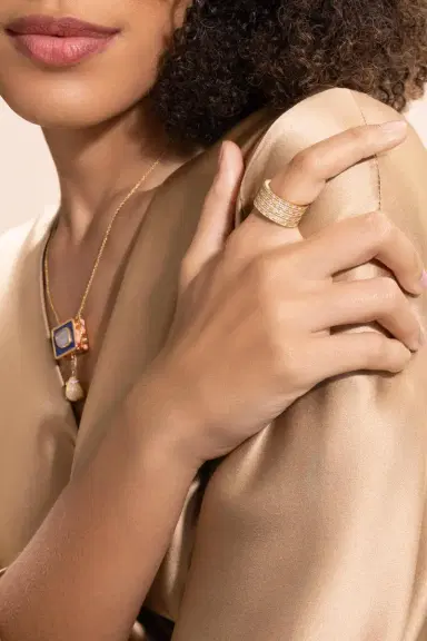 Coomi Diamond Paisley Band Ring | Thumbnail 2
