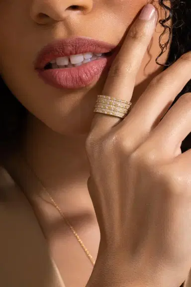Coomi Diamond Paisley Band Ring | Thumbnail 3
