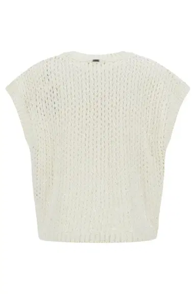 HERNO Sleeveless Lurex Knit Top | Thumbnail 6