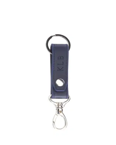 Royce New York Monogrammed Leather Valet Key Chain, Personalized | Thumbnail 1