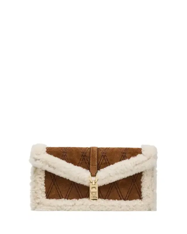 Stuart Weitzman Milan Sheep Shearling Fur Clutch Bag