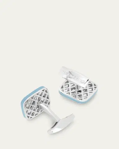Tateossian Men's Aquamarine Refratto Cufflinks | Thumbnail 4 Tateossian Men's Aquamarine Refratto Cufflinks | Thumbnail 4