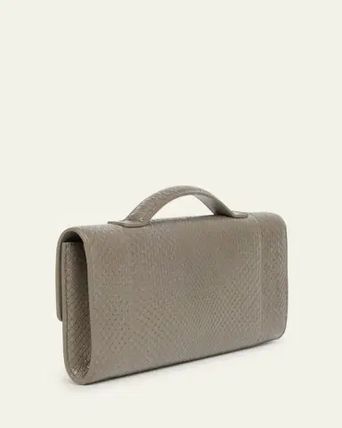 Bottega Veneta Andiamo Python Long Clutch Bag | Thumbnail 3 Bottega Veneta Andiamo Python Long Clutch Bag | Thumbnail 3